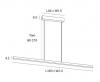 TORBEN 160 LINEAR PENDANT BROWN